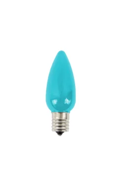 Decorator's Warehouse Bulbs|Outdoor Lighting^C9 Wonderful LED SMD Bulb (25 Bulbs/bag) - Frosted, Teal
