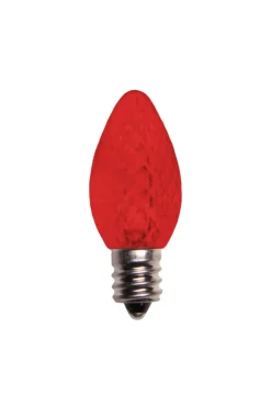 Decorator's Warehouse Outdoor Lighting^C7 Wonderful LED SMD Bulbs (25 Bulbs/bag) - Faceted, Red