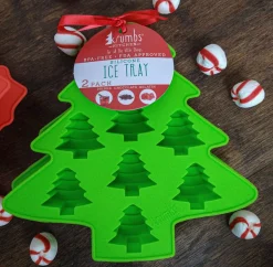 Decorator's Warehouse Christmas Accents^Christmas Silicone Ice Trays - Set Of 2