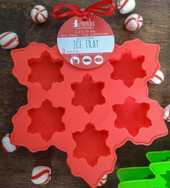 Decorator's Warehouse Christmas Accents^Christmas Silicone Ice Trays - Set Of 2