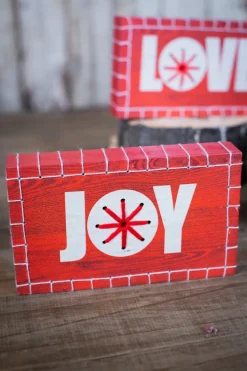 Decorator's Warehouse Christmas Accents^Christmas Words Block