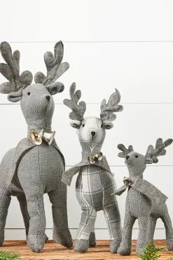 Decorator's Warehouse Christmas Accents^Country Fabric Reindeer - Set Of 3