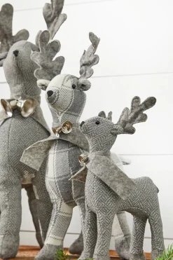 Decorator's Warehouse Christmas Accents^Country Fabric Reindeer - Set Of 3