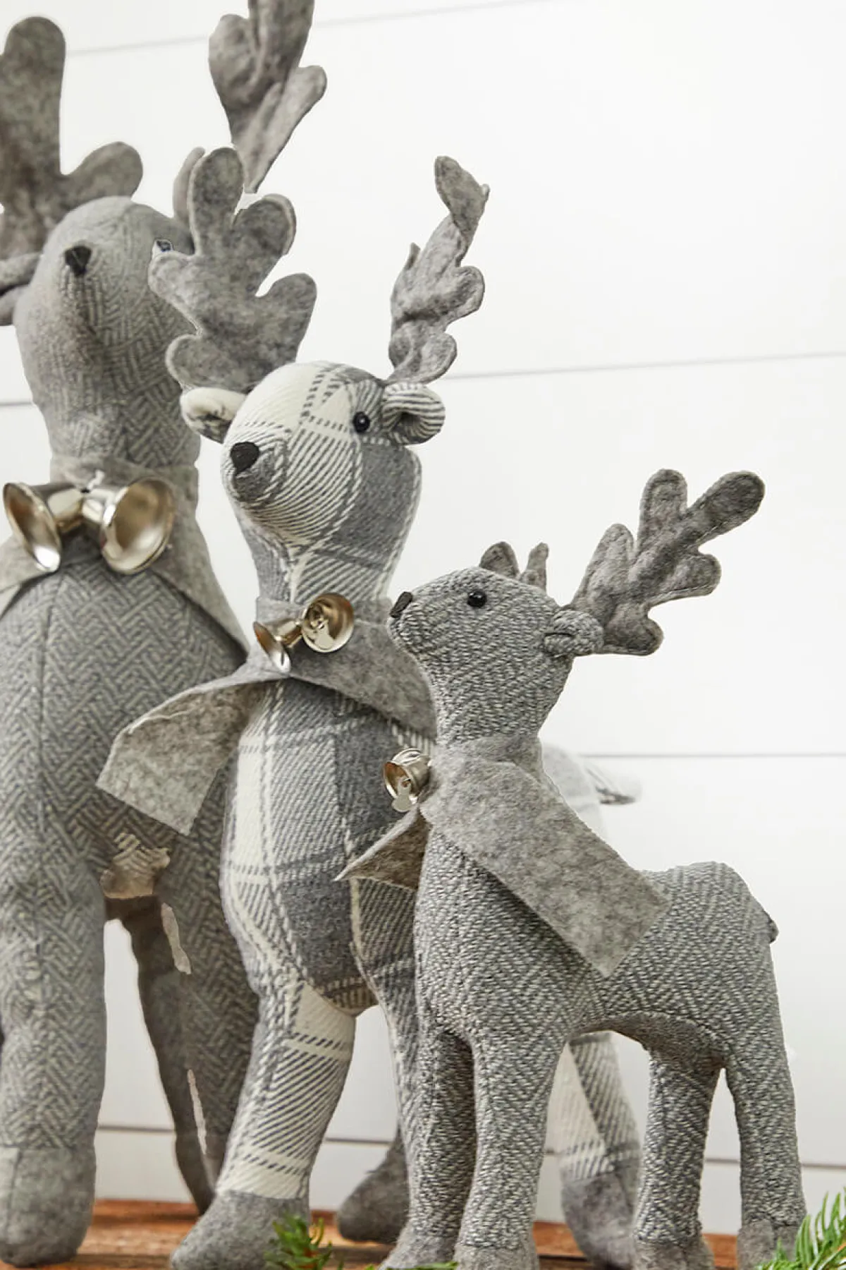Decorator's Warehouse Christmas Accents^Country Fabric Reindeer - Set Of 3