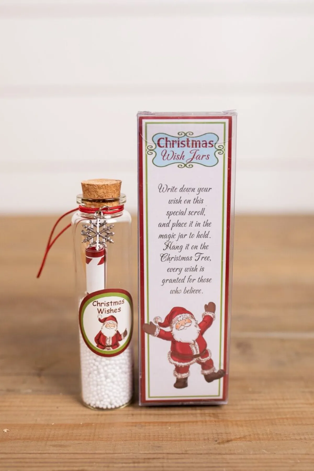 Decorator's Warehouse Christmas Accents^Glass Christmas Wish Jars