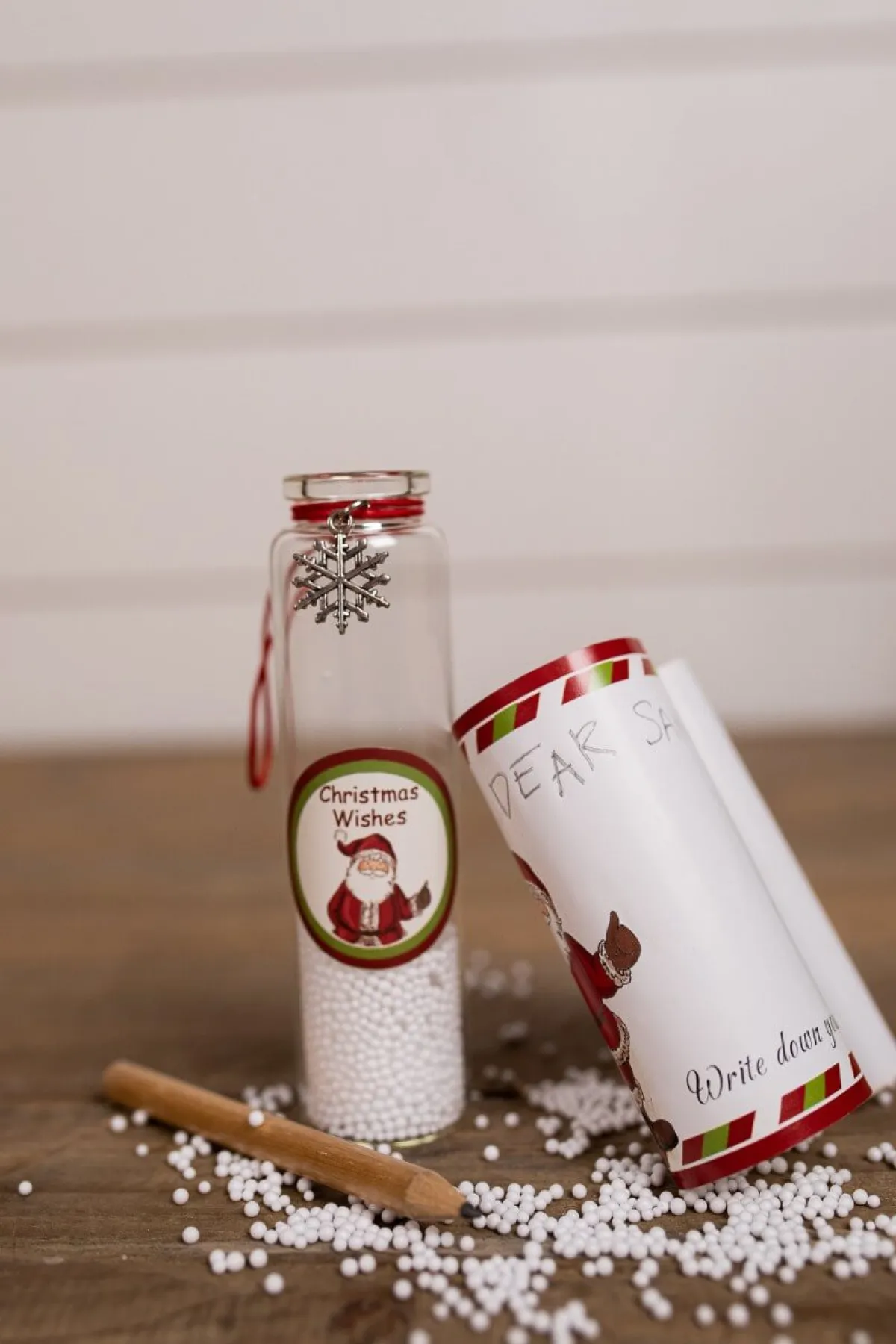 Decorator's Warehouse Christmas Accents^Glass Christmas Wish Jars