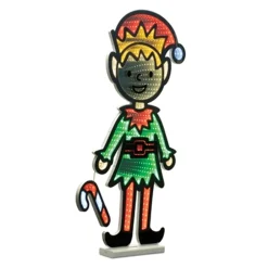 Decorator's Warehouse Infinity Lights|Indoor Lighting^29"H Elf With Candy Cane Infinity Light