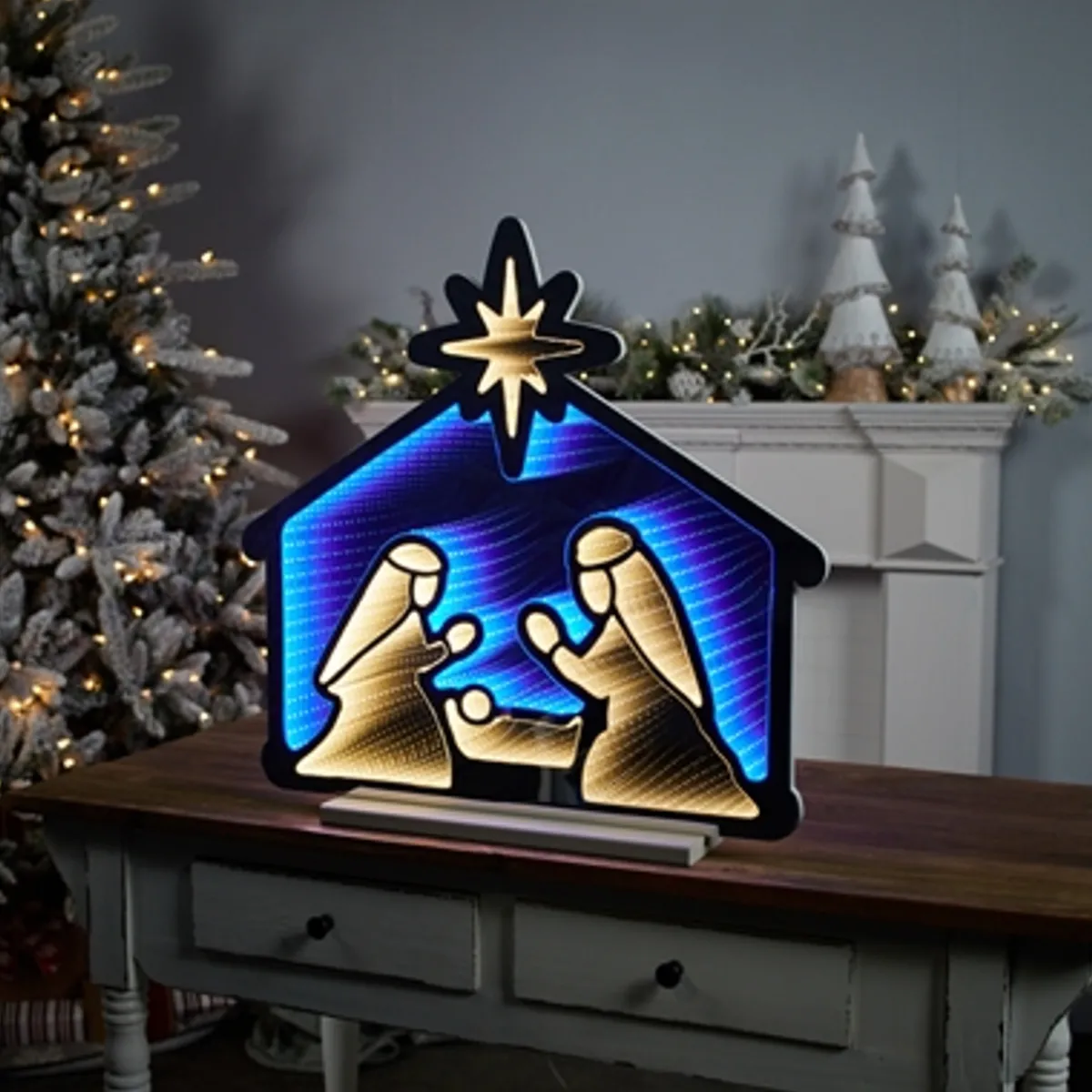 Decorator's Warehouse Infinity Lights|Indoor Lighting^24.5"H Holy Family Infinity Light