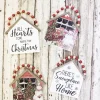 Decorator's Warehouse Christmas Accents^7.5”H Snowman Wall Hanging With Beaded Hanger