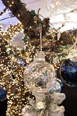 Decorator's Warehouse Indoor Lighting|Orb Lights^LED String Lights With Clear Balls - 6" Orbs