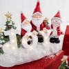 Decorator's Warehouse Christmas Accents^Lighted Holiday Resin Figure - Snowman On Right