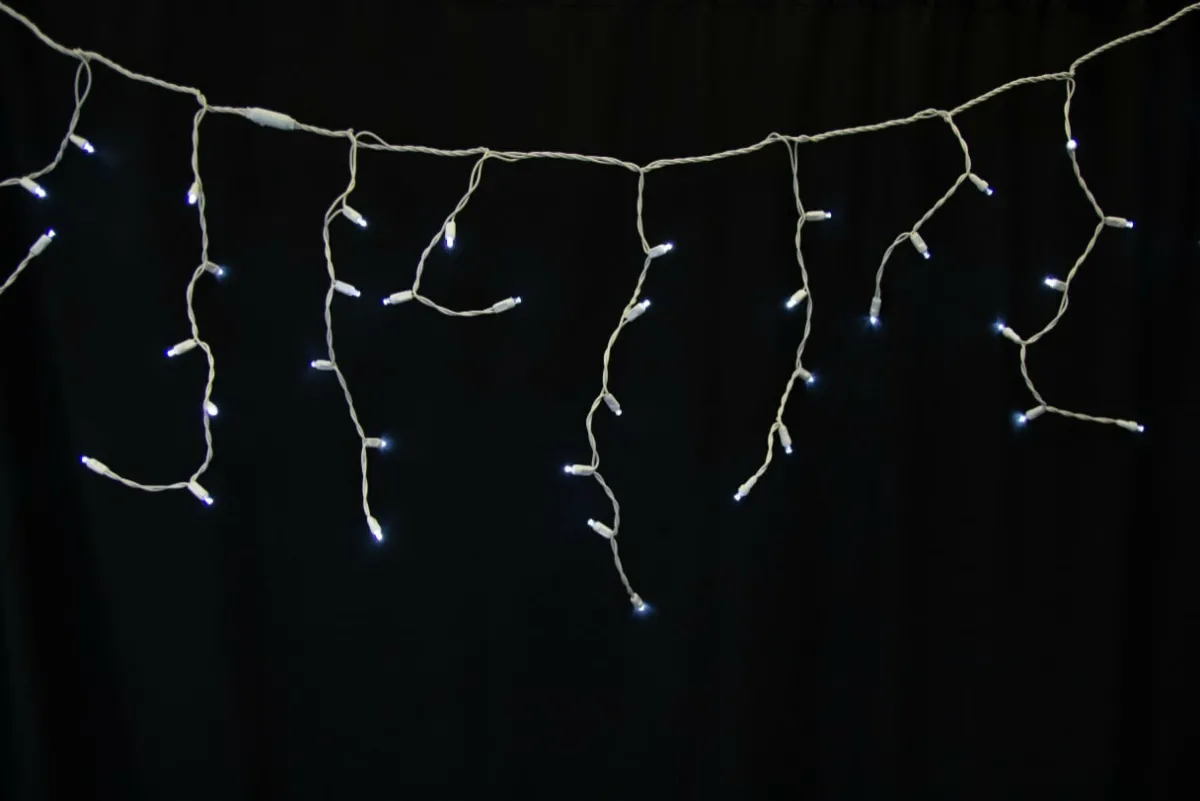 Decorator's Warehouse Light Strands|Outdoor Lighting^5MM Icicle Lights - Blue