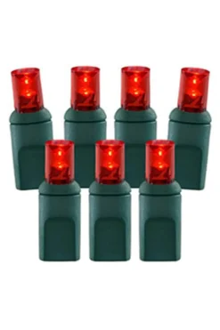 Decorator's Warehouse Light Strands|Outdoor Lighting^5mm Red - 70L 4" Spacing