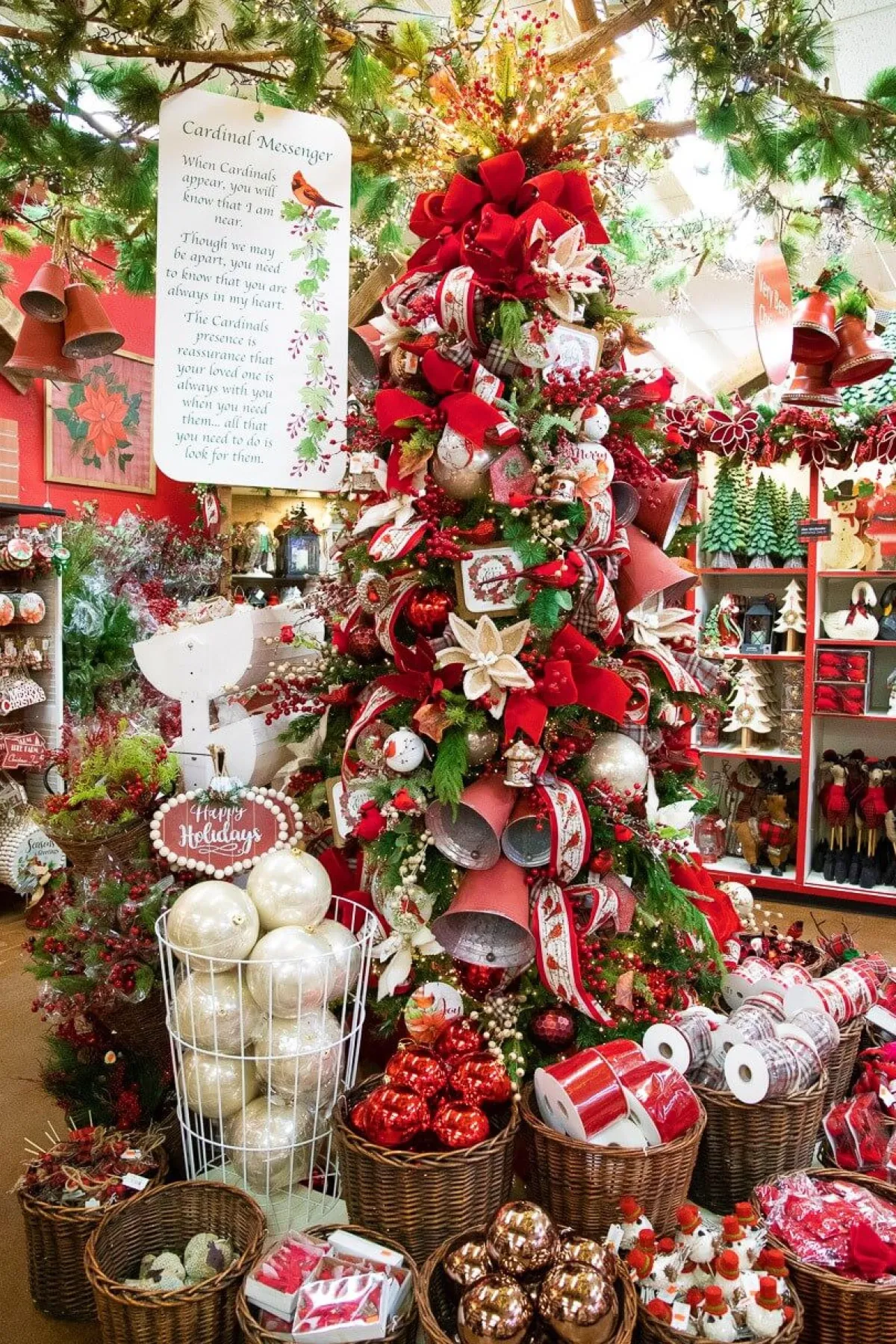 Decorator's Warehouse Christmas Accents^Red Tin Bells - Set Of 3