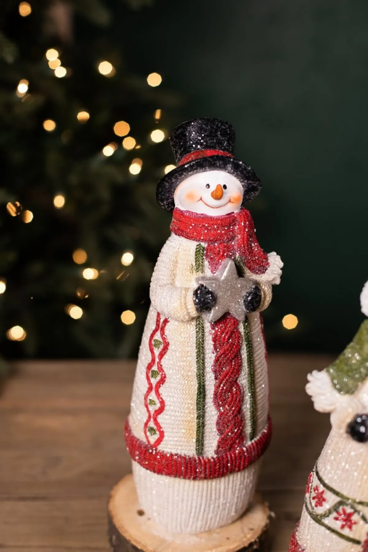 Decorator's Warehouse Christmas Accents^Resin Knit Snowman
