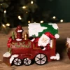 Decorator's Warehouse Christmas Accents^Resin Santa Train - Set Of 3