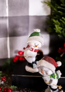 Decorator's Warehouse Christmas Accents^Resin Skiing Snowman