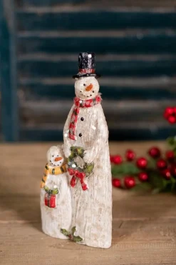 Decorator's Warehouse Christmas Accents^Resin Sparkly Snowman Family