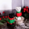 Decorator's Warehouse Christmas Accents^Sweater Lab Pup Salt And Pepper Shakers - Set Of 2